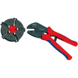 Pince à sertir MultiCrimp® avec magasin porte-profils de rechange, Section du conducteur en mm² : 0,5-6 0,5-6 0,25-6 10 + 16 + 25 0,5-10, Long. 250 mm