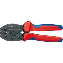 Pince à sertir cosses de câbles et connecteurs à fiches PerciForce®, Section du conducteur : 0,5-6 mm², Utilisation Cosses de câbles isolées, Long. 220 mm