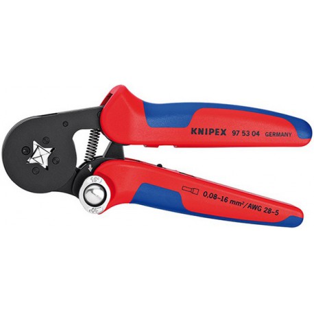 Pince à sertir les cosses, Section du conducteur : 0,08-16 mm², Type -, Utilisation Cosses avec et sans collerette plastique, Long. : 180 mm