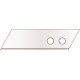 Couteau de sécurité SECUNORM PRO 40, Désignation : Lame de rechange inoxydable, paquet de 10, Dimensions 60 x 19 x 0,63 mm