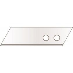 Couteau de sécurité SECUNORM PRO 40, Désignation : Lame de rechange inoxydable, paquet de 10, Dimensions 60 x 19 x 0,63 mm