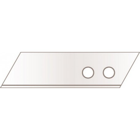 Couteau de sécurité SECUNORM PRO 40, Désignation : Lame de rechange inoxydable, paquet de 10, Dimensions 60 x 19 x 0,63 mm