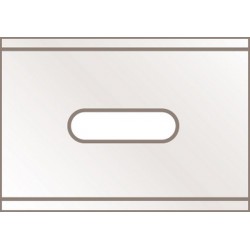 Couteau de sécurité SECUPRO MARTEGO/SECUPRO MERAK, Désignation : Lame de rechange standard, paquet de 10, Dimensions 26 x 18,5 x 0,4 mm