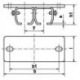HELM 502 D Manchon double fixation plafond galv.Galva