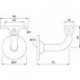 KWS 4513 Soutien 75 mm Distance du mur