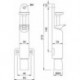 KWS 1028 Blocage portière 50mm Hub, gris