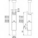 KWS 1045 Blocage portière 90mm Hub, gris