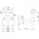 KWS 4525 Soutien 75 mm Distance du mur