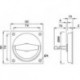 KWS 5016 Boitier 90x90mm,8mm