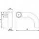 KWS 8309 Support d'extrémité porte .Ø 35x1 5 mm Rohr,RS