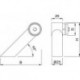 KWS 8362 Support d'extrémité porte Ø 35x1,5 mm RS