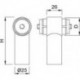 KWS 8363 Support d'extrémité porte Ø 35x1,5 mm Rohr,RS
