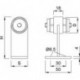 KWS 8393 Support d'extrémité porte Ø 35x1,5 mm Rohr,WS