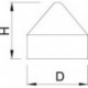 KWS 8801 Support extrémité cone Ø 35 mm, 31 mm hoch