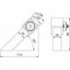 KWS 8703 Support d'extrémité porte .pour30x30x2 mm Rohr,KS