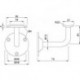 KWS 4524 Soutien 75 mm Distance du mur