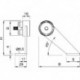KWS 8307 Support d'extrémité porte Ø 35x1,5 mm Rohr,WS