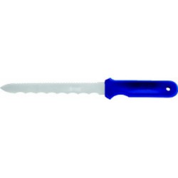 Couteau pour matériaux isolants, branche à gaine en plastique multicomposants, Long. de la lame : 200 mm
