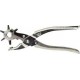Pince emporte-pièce revolver, nickelée, Ø de l'emporte-pièces : 2 2,5 3 3,5 4 4,5 mm, Long. 225 mm