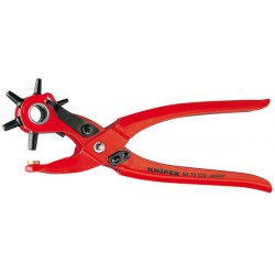 Pince emporte-pièces revolver, revêtement poudre, Ø de l'emporte-pièces : 2 2,5 3 3,5 4 5 mm, Long. 220 mm