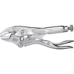 Pince-étau à embouts courbés, IRWIN, Long. : 100 mm, Capacité de serrage 25 mm