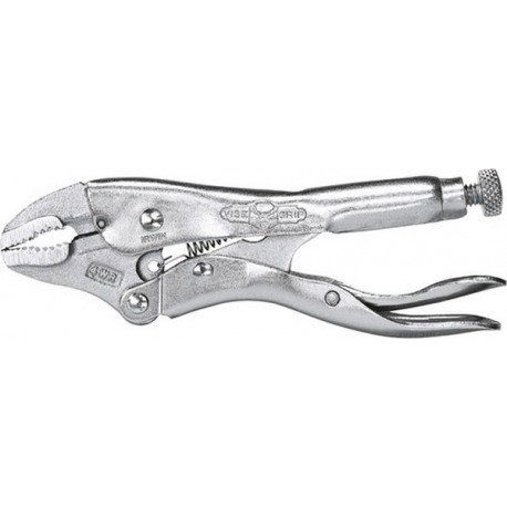 Pince-étau à embouts courbés, IRWIN, Long. : 100 mm, Capacité de serrage 25 mm