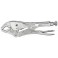 Pince-étau, mors de préhension dentés, Long. : 175 mm, Modèle Embouts coudés, Capacité de serrage 38 mm