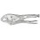 Pince-étau, mors de préhension dentés, Long. : 250 mm, Modèle Embouts coudés, Capacité de serrage 48 mm