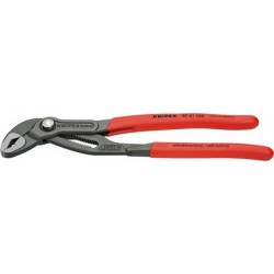 Pince multiprise à crémaillère Cobra®, tête polie, poignées à gaines en plastique antidérapantes, Long. : 125 mm