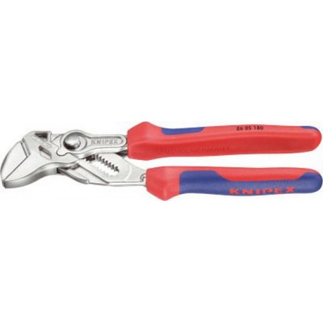 Pince multiprise, poignées à gaine en plastique, Long. : 150 mm, Pour écrous 27 mm, Pour Ø de tuyaux 1 pouces