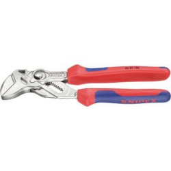 Pince multiprise, poignées à gaine en plastique, Long. : 250 mm, Pour écrous 46 mm, Pour Ø de tuyaux 1.3/4 pouces