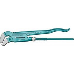 Clé serre-tubes d'angle mors S, Pour Ø de tuyaux : 1/2 pouces, Gedore Long. 245 mm, Gedore Capacité de serrage 35 mm