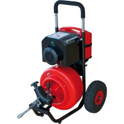 Machine à nettoyer les tuyaux ROSPEED 3F, Ø de tuyau : 50-125 mm, Puissance 250 W, Vitesse maxi. 270-340 tr/mn