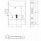 Serrure pour porte coulissante PZ,D55,20kt,DL/DR