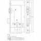 PET-Serrure PZ,E94,D55,24kt,DL/DR