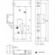 Serrure porte ,PZ,D30,24kt,DL/DR