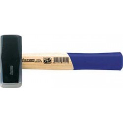 Marteau de forge à deux pannes avec manche en caryer, Poids : 1250 g