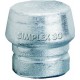 Embout massette Simplex, métal doux, dur, Ø de la tête : 50 mm