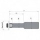Porte-lame de scie D1835B D 25 x 8 mm Tschorn