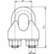 Sécurité clip cable DIN 1142 (ehem.) HDG 5mm/M5 3/16" 100 (Par 100)