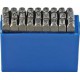 Jeu de lettres à frapper, Hauteur des caractères : 10 mm