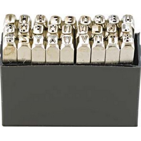 Jeu de lettres à frapper, TURNUS, Hauteur des caractères : 10 mm