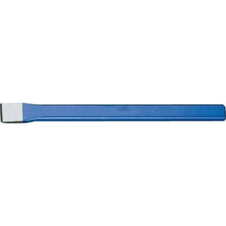 Burin plat pour le travail de la pierre, tige ovale plate, DIN 7254 A, Long. : 250 mm, Larg. : de la lame 26 mm, Epaisseur de tige 20 x 12 mm