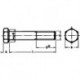 Boulons DIN 931 8.8 HDG M6x50 HP E-NORMpro (Par 200)