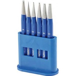 Jeu de chasse-pointes en étui plastique, 6 pièces, Quantité : 6 pièces