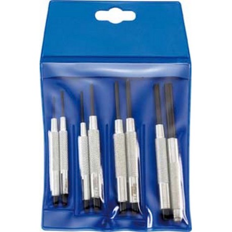 Jeu chasse-goupilles, douille de guidage, en pochette plastique, Quantité : 8 pièces