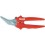 Ciseaux combinés, Poignées recouvertes de matière plastique, Long. : 190 mm, Modèle Tranchant courbé