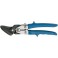 Cisaille à tôle Ideal à commande par levier en acier inoxydable, poignées revêtues de matière plastique, coupe à droite, Long. : 260 mm