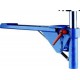 Support de réglage en hauteur pliable, Pour Larg. : de mors : 120 mm, Pas des trous 112 mm, Dimension des trous M12, Poids : 14 kg
