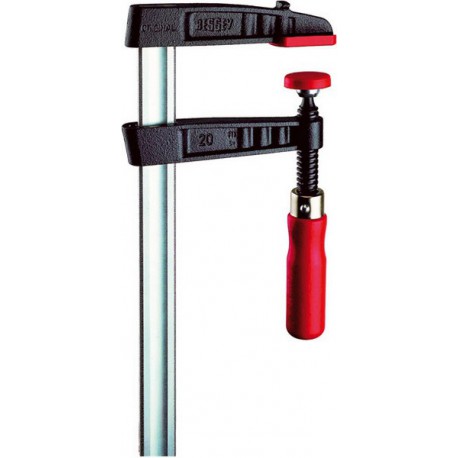 Serre-joint en fonte malléable, Capacité de serrage : 1500 mm, Portée 120 mm, Glissière 35 x 11 mm